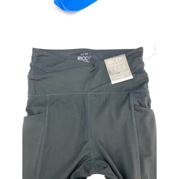 2PC DKNY T-Shirt & Cotton:On Full Length Black Tights Workout Gym Set XS NWT - Picture 5 of 7